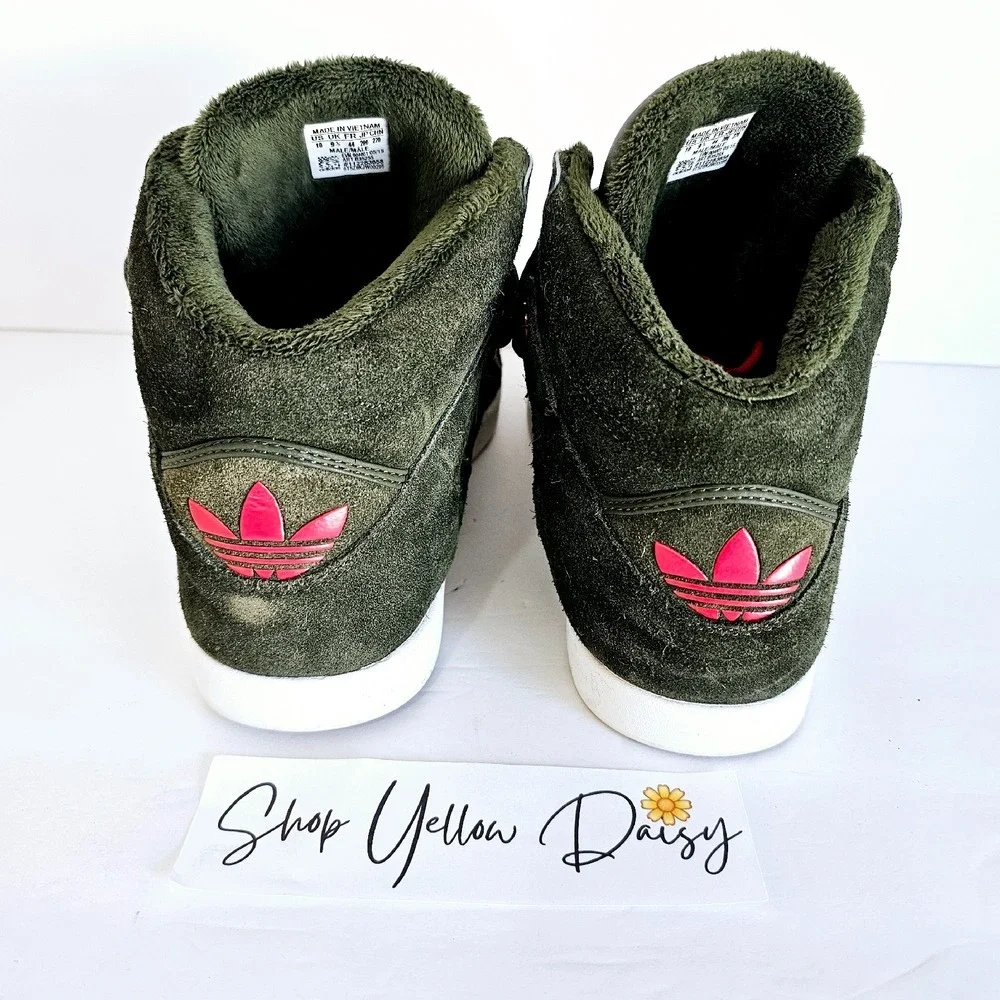 Adidas‎ Rare Winter Night Cargo High Top Sneakers Mens Olive Green Sz 10 Sh402.3